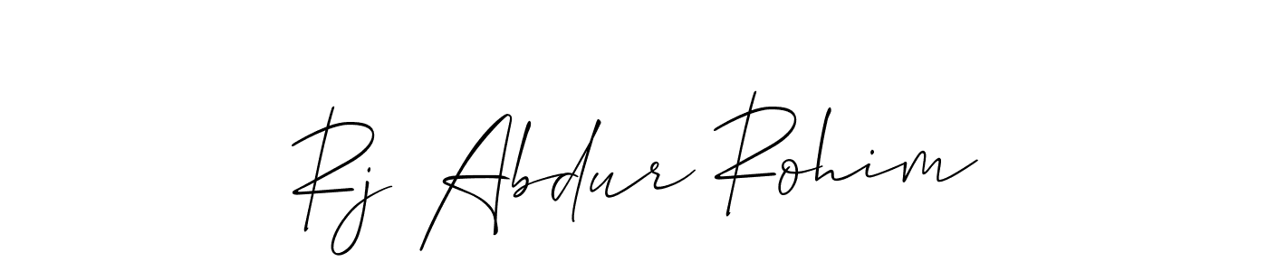if you are searching for the best signature style for your name Rj Abdur Rohim. so please give up your signature search. here we have designed multiple signature styles  using Allison_Script. Rj Abdur Rohim signature style 2 images and pictures png