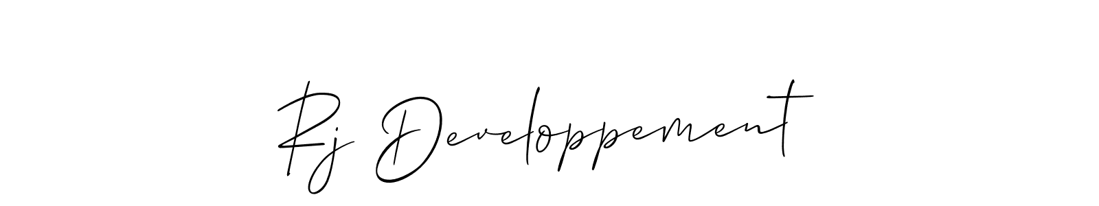 Once you've used our free online signature maker to create your best signature Allison_Script style, it's time to enjoy all of the benefits that Rj Developpement name signing documents. Rj Developpement signature style 2 images and pictures png