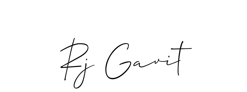 How to make Rj Gavit signature? Allison_Script is a professional autograph style. Create handwritten signature for Rj Gavit name. Rj Gavit signature style 2 images and pictures png