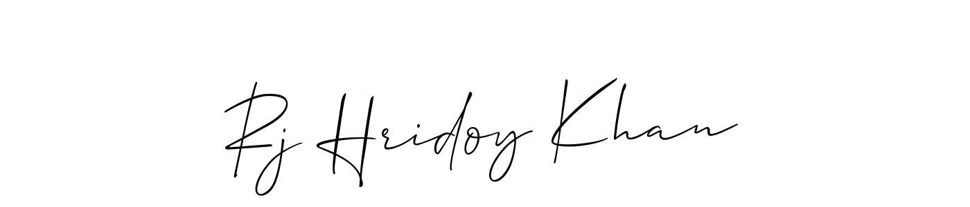 Rj Hridoy Khan stylish signature style. Best Handwritten Sign (Allison_Script) for my name. Handwritten Signature Collection Ideas for my name Rj Hridoy Khan. Rj Hridoy Khan signature style 2 images and pictures png