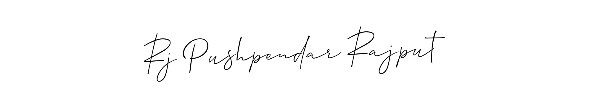 You can use this online signature creator to create a handwritten signature for the name Rj Pushpendar Rajput. This is the best online autograph maker. Rj Pushpendar Rajput signature style 2 images and pictures png