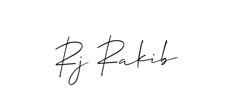 It looks lik you need a new signature style for name Rj Rakib. Design unique handwritten (Allison_Script) signature with our free signature maker in just a few clicks. Rj Rakib signature style 2 images and pictures png