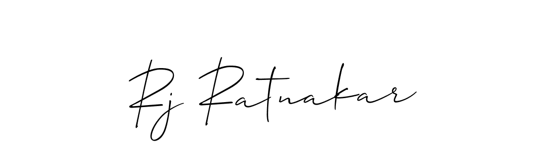 Make a beautiful signature design for name Rj Ratnakar. With this signature (Allison_Script) style, you can create a handwritten signature for free. Rj Ratnakar signature style 2 images and pictures png
