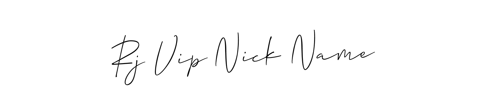 Here are the top 10 professional signature styles for the name Rj Vip Nick Name. These are the best autograph styles you can use for your name. Rj Vip Nick Name signature style 2 images and pictures png