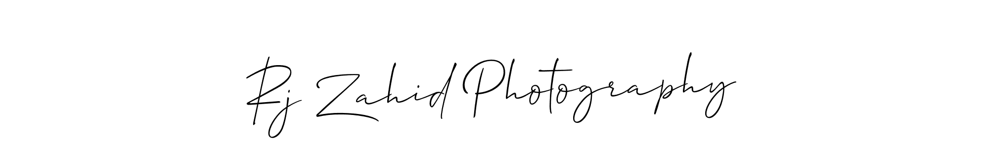 This is the best signature style for the Rj Zahid Photography name. Also you like these signature font (Allison_Script). Mix name signature. Rj Zahid Photography signature style 2 images and pictures png