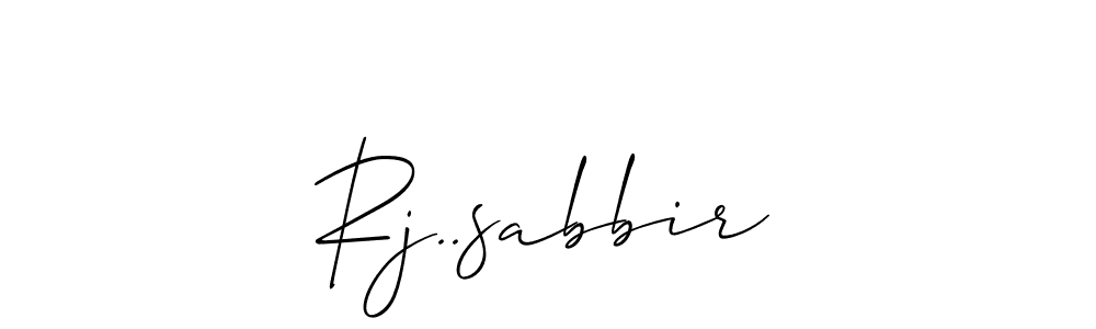 How to make Rj..sabbir signature? Allison_Script is a professional autograph style. Create handwritten signature for Rj..sabbir name. Rj..sabbir signature style 2 images and pictures png