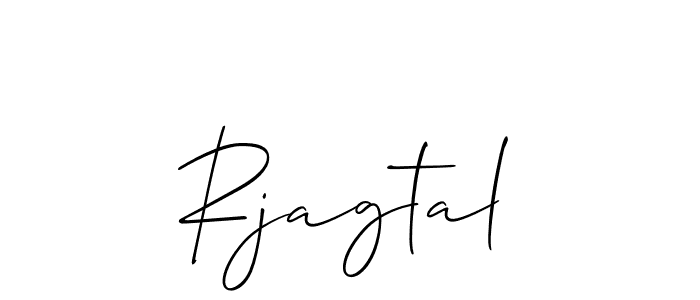 Design your own signature with our free online signature maker. With this signature software, you can create a handwritten (Allison_Script) signature for name Rjagtal. Rjagtal signature style 2 images and pictures png