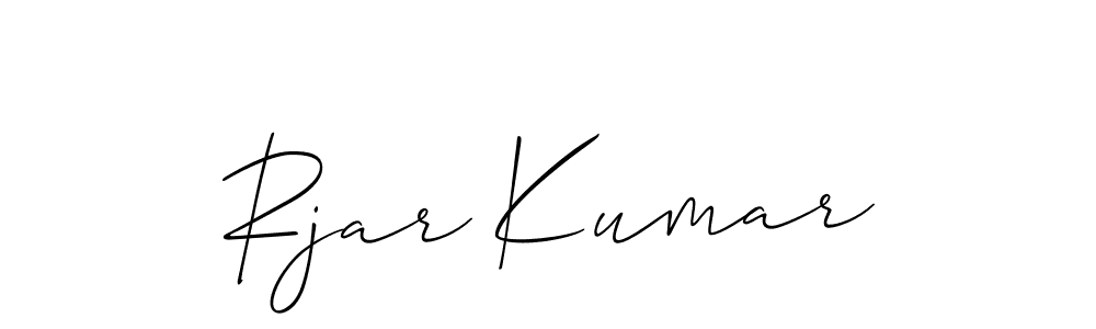 How to make Rjar Kumar signature? Allison_Script is a professional autograph style. Create handwritten signature for Rjar Kumar name. Rjar Kumar signature style 2 images and pictures png