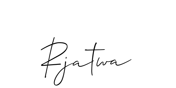You should practise on your own different ways (Allison_Script) to write your name (Rjatwa) in signature. don't let someone else do it for you. Rjatwa signature style 2 images and pictures png