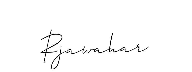 if you are searching for the best signature style for your name Rjawahar. so please give up your signature search. here we have designed multiple signature styles  using Allison_Script. Rjawahar signature style 2 images and pictures png