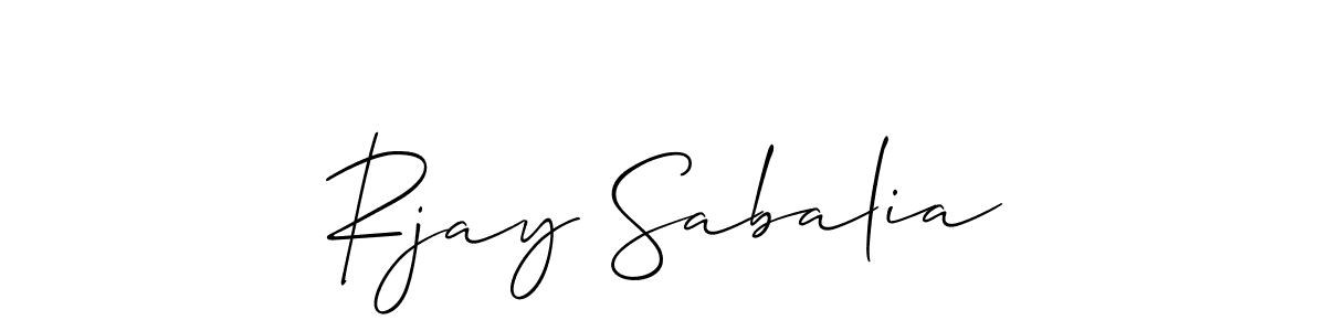 Here are the top 10 professional signature styles for the name Rjay Sabalia. These are the best autograph styles you can use for your name. Rjay Sabalia signature style 2 images and pictures png