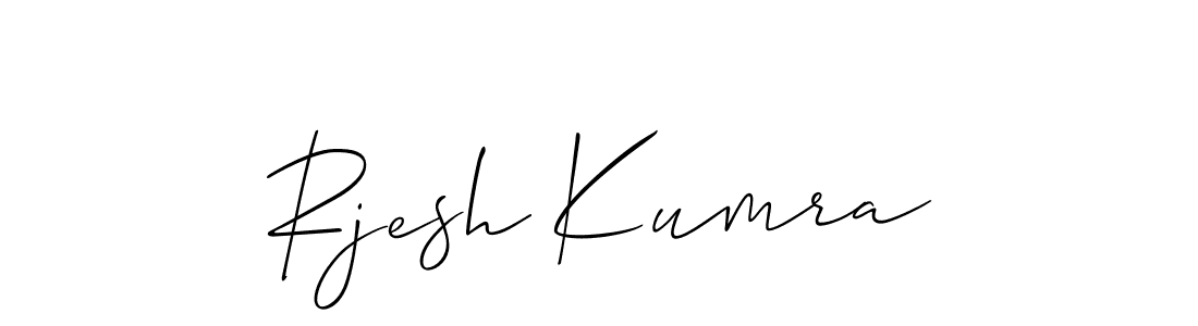How to make Rjesh Kumra signature? Allison_Script is a professional autograph style. Create handwritten signature for Rjesh Kumra name. Rjesh Kumra signature style 2 images and pictures png