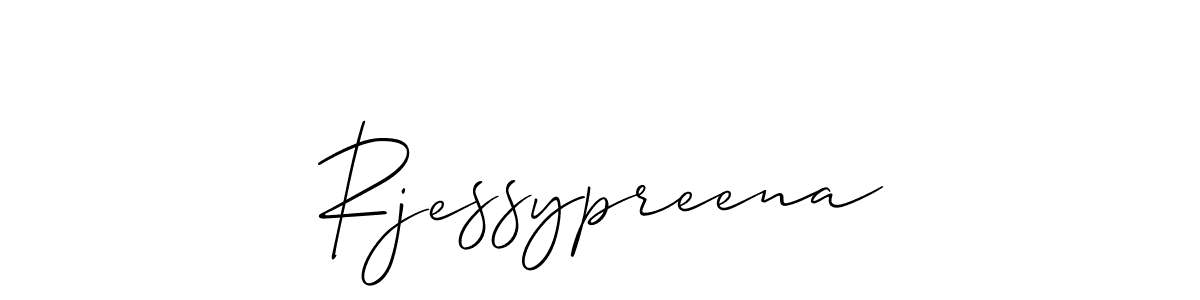 Make a beautiful signature design for name Rjessypreena. With this signature (Allison_Script) style, you can create a handwritten signature for free. Rjessypreena signature style 2 images and pictures png