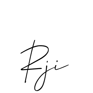 Allison_Script is a professional signature style that is perfect for those who want to add a touch of class to their signature. It is also a great choice for those who want to make their signature more unique. Get Rji name to fancy signature for free. Rji signature style 2 images and pictures png