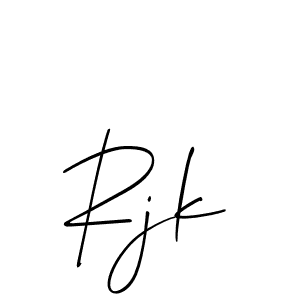 if you are searching for the best signature style for your name Rjk. so please give up your signature search. here we have designed multiple signature styles  using Allison_Script. Rjk signature style 2 images and pictures png