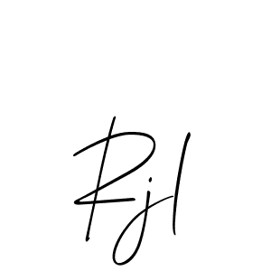 It looks lik you need a new signature style for name Rjl. Design unique handwritten (Allison_Script) signature with our free signature maker in just a few clicks. Rjl signature style 2 images and pictures png
