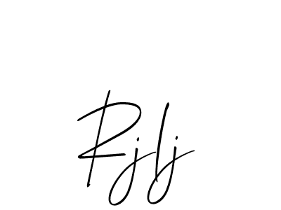 It looks lik you need a new signature style for name Rjlj. Design unique handwritten (Allison_Script) signature with our free signature maker in just a few clicks. Rjlj signature style 2 images and pictures png