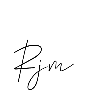 Also You can easily find your signature by using the search form. We will create Rjm name handwritten signature images for you free of cost using Allison_Script sign style. Rjm signature style 2 images and pictures png
