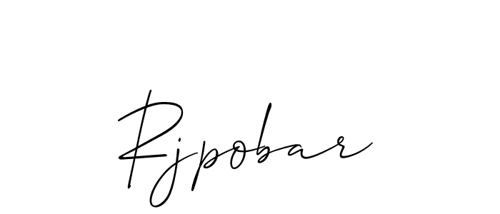 How to Draw Rjpobar signature style? Allison_Script is a latest design signature styles for name Rjpobar. Rjpobar signature style 2 images and pictures png