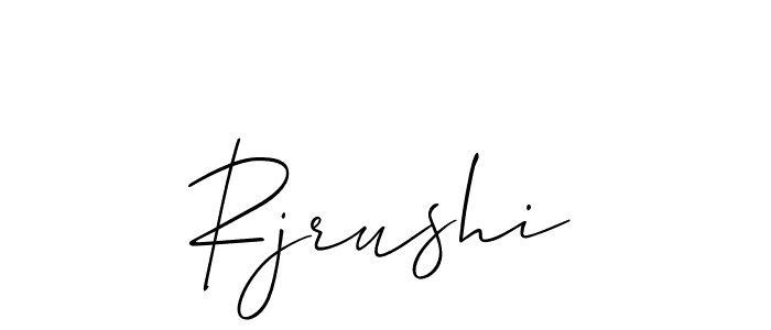 Make a short Rjrushi signature style. Manage your documents anywhere anytime using Allison_Script. Create and add eSignatures, submit forms, share and send files easily. Rjrushi signature style 2 images and pictures png