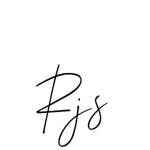 Create a beautiful signature design for name Rjs. With this signature (Allison_Script) fonts, you can make a handwritten signature for free. Rjs signature style 2 images and pictures png