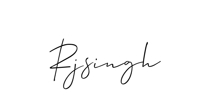 Allison_Script is a professional signature style that is perfect for those who want to add a touch of class to their signature. It is also a great choice for those who want to make their signature more unique. Get Rjsingh name to fancy signature for free. Rjsingh signature style 2 images and pictures png