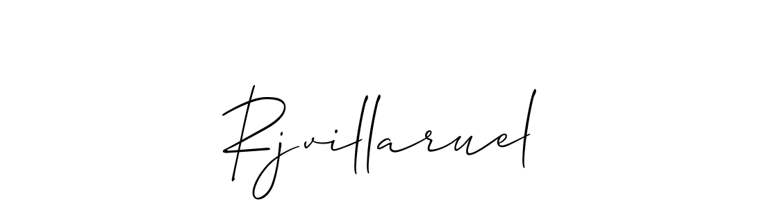 How to make Rjvillaruel signature? Allison_Script is a professional autograph style. Create handwritten signature for Rjvillaruel name. Rjvillaruel signature style 2 images and pictures png