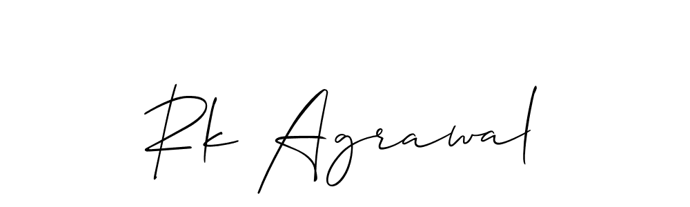 if you are searching for the best signature style for your name Rk Agrawal. so please give up your signature search. here we have designed multiple signature styles  using Allison_Script. Rk Agrawal signature style 2 images and pictures png