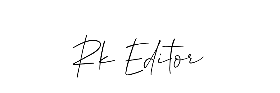 How to Draw Rk Editor signature style? Allison_Script is a latest design signature styles for name Rk Editor. Rk Editor signature style 2 images and pictures png