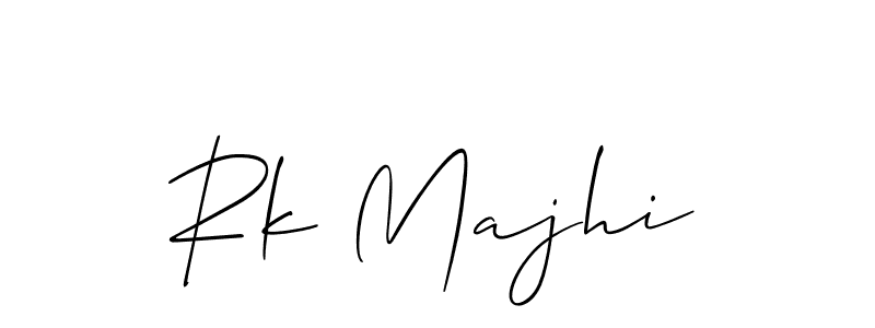 Similarly Allison_Script is the best handwritten signature design. Signature creator online .You can use it as an online autograph creator for name Rk Majhi. Rk Majhi signature style 2 images and pictures png