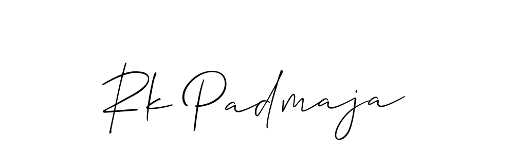 Also we have Rk Padmaja name is the best signature style. Create professional handwritten signature collection using Allison_Script autograph style. Rk Padmaja signature style 2 images and pictures png
