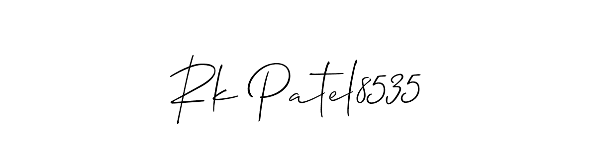 Rk Patel8535 stylish signature style. Best Handwritten Sign (Allison_Script) for my name. Handwritten Signature Collection Ideas for my name Rk Patel8535. Rk Patel8535 signature style 2 images and pictures png