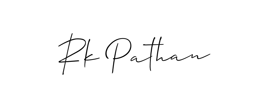 Rk Pathan stylish signature style. Best Handwritten Sign (Allison_Script) for my name. Handwritten Signature Collection Ideas for my name Rk Pathan. Rk Pathan signature style 2 images and pictures png