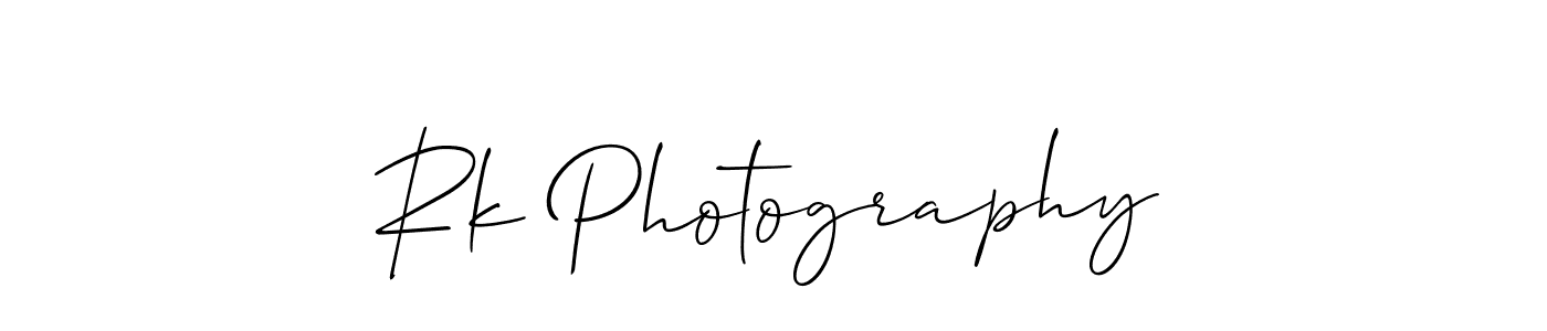 Similarly Allison_Script is the best handwritten signature design. Signature creator online .You can use it as an online autograph creator for name Rk Photography. Rk Photography signature style 2 images and pictures png