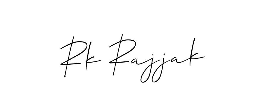 Create a beautiful signature design for name Rk Rajjak. With this signature (Allison_Script) fonts, you can make a handwritten signature for free. Rk Rajjak signature style 2 images and pictures png