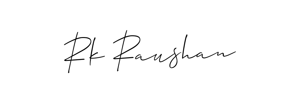Make a beautiful signature design for name Rk Raushan. Use this online signature maker to create a handwritten signature for free. Rk Raushan signature style 2 images and pictures png