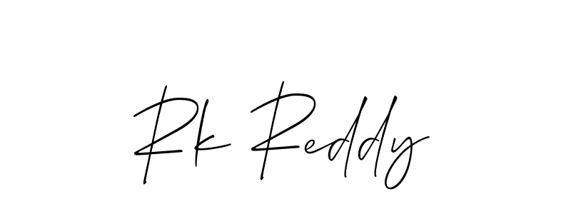 How to make Rk Reddy name signature. Use Allison_Script style for creating short signs online. This is the latest handwritten sign. Rk Reddy signature style 2 images and pictures png