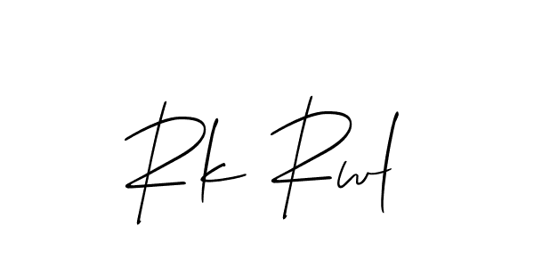 How to make Rk Rwl signature? Allison_Script is a professional autograph style. Create handwritten signature for Rk Rwl name. Rk Rwl signature style 2 images and pictures png