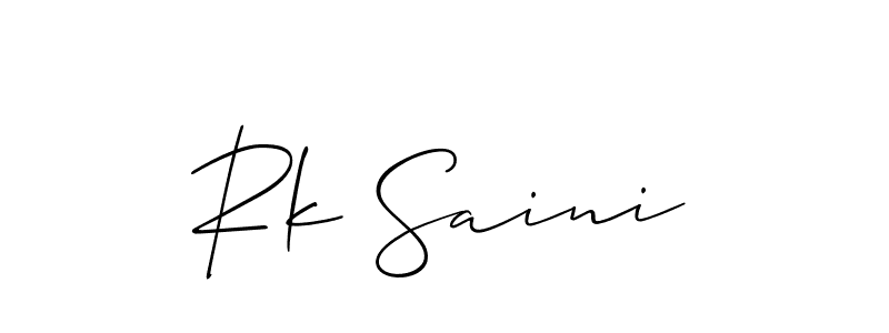 Check out images of Autograph of Rk Saini name. Actor Rk Saini Signature Style. Allison_Script is a professional sign style online. Rk Saini signature style 2 images and pictures png