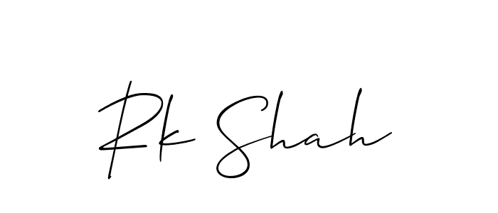 Best and Professional Signature Style for Rk Shah. Allison_Script Best Signature Style Collection. Rk Shah signature style 2 images and pictures png