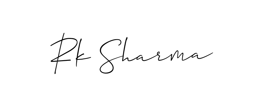 How to Draw Rk Sharma signature style? Allison_Script is a latest design signature styles for name Rk Sharma. Rk Sharma signature style 2 images and pictures png