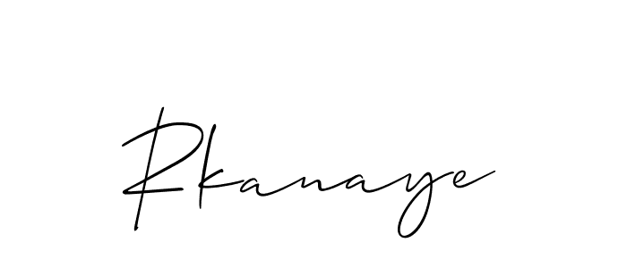 It looks lik you need a new signature style for name Rkanaye. Design unique handwritten (Allison_Script) signature with our free signature maker in just a few clicks. Rkanaye signature style 2 images and pictures png