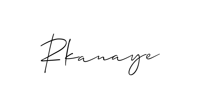 It looks lik you need a new signature style for name Rkanaye. Design unique handwritten (Allison_Script) signature with our free signature maker in just a few clicks. Rkanaye signature style 2 images and pictures png