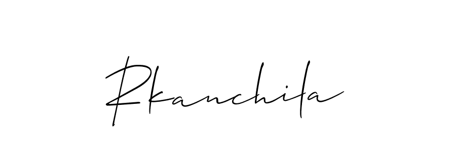 How to make Rkanchila signature? Allison_Script is a professional autograph style. Create handwritten signature for Rkanchila name. Rkanchila signature style 2 images and pictures png