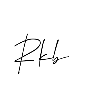 Also we have Rkb name is the best signature style. Create professional handwritten signature collection using Allison_Script autograph style. Rkb signature style 2 images and pictures png