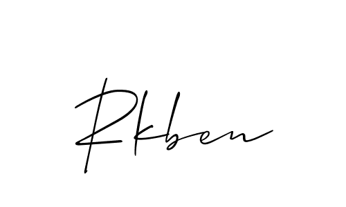 Best and Professional Signature Style for Rkben. Allison_Script Best Signature Style Collection. Rkben signature style 2 images and pictures png