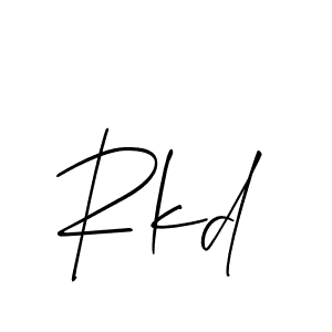 Make a beautiful signature design for name Rkd. Use this online signature maker to create a handwritten signature for free. Rkd signature style 2 images and pictures png