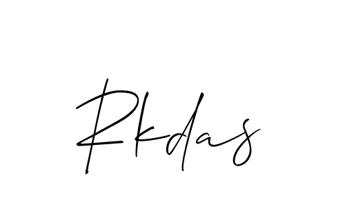 Also we have Rkdas name is the best signature style. Create professional handwritten signature collection using Allison_Script autograph style. Rkdas signature style 2 images and pictures png