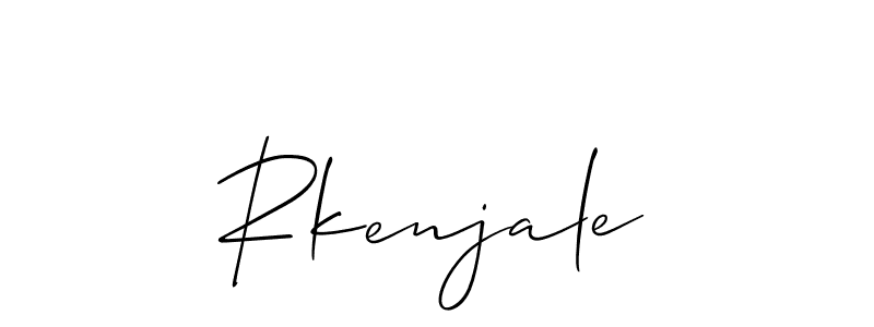 How to make Rkenjale name signature. Use Allison_Script style for creating short signs online. This is the latest handwritten sign. Rkenjale signature style 2 images and pictures png