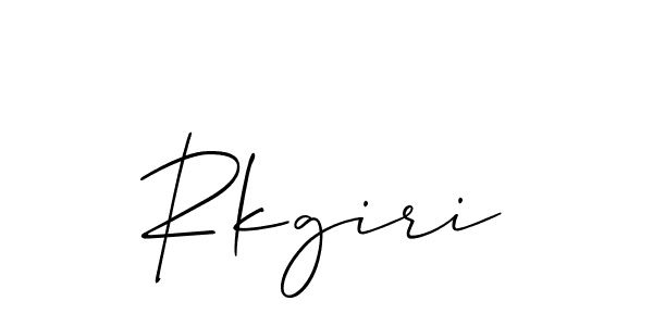 Once you've used our free online signature maker to create your best signature Allison_Script style, it's time to enjoy all of the benefits that Rkgiri name signing documents. Rkgiri signature style 2 images and pictures png
